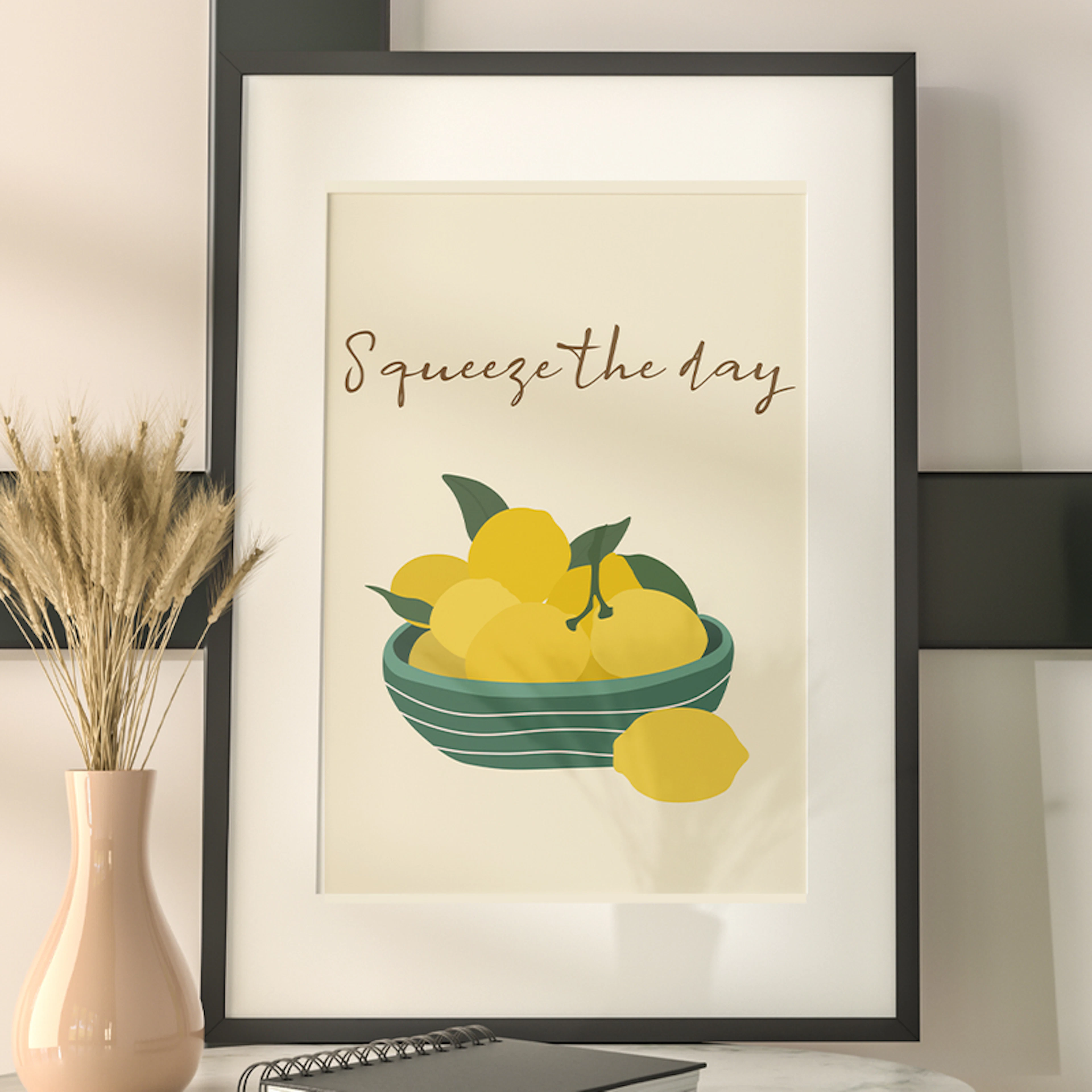 Squeeze the Day - Lemon Illustration