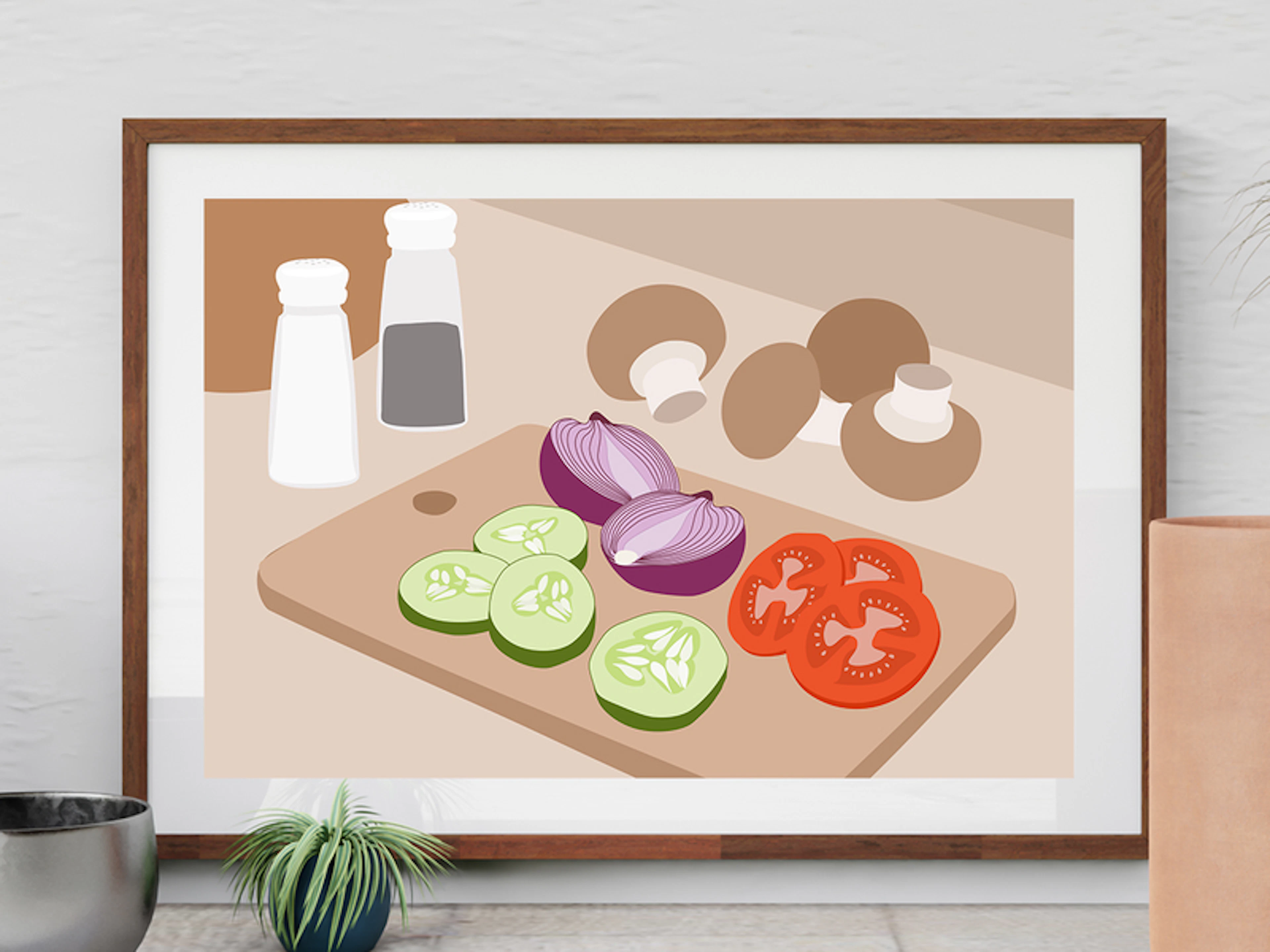 Chopped Vegetables Printable Art