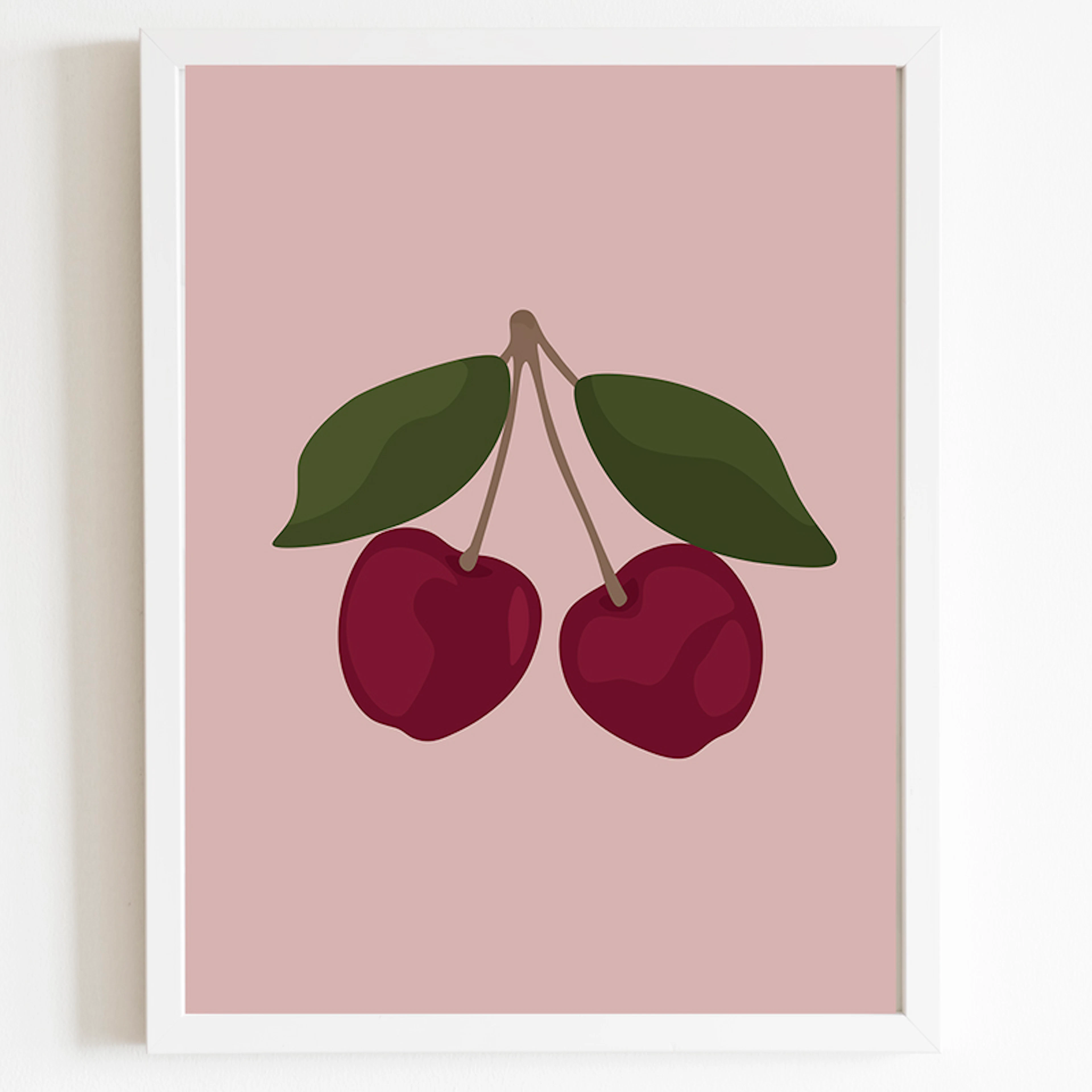 Minimalist Cherries Printable Art
